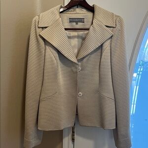 Anne Klein Satin quilted jacket blazer
